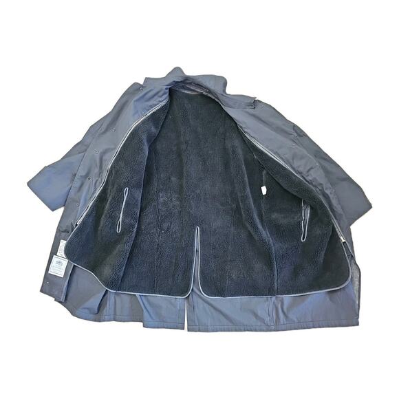 VTG DSCP Overcoat Trench Coat Men’s 46R Large Black Jacket Quarterdeck - Picture 4 of 6